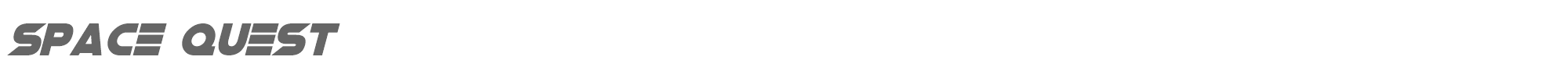 Space Quest Space Quest Italic.otf font preview